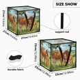 thumbnail image 3 of Home Organizer Foldable Fabric Storage Bin With Handle The Mother Cow and Her Calf, 3 of 7