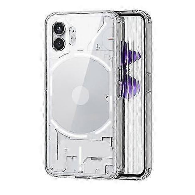 high qualityfor Nothing Phone 2 Case Clear, Hard PC Back + Soft TPU Bumper Crystal Clear Slim Nothing Phone 2 Case Lightweight Shockproof