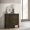 Espresso, variant on Clement Dark Cocoa 2-Drawer Nightstand Bedside Table with Brushed Nickel Hardware for Bedroom Storage