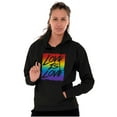 thumbnail image 4 of LGBT Love is Love Gay Pride Rainbow Unisex Plus Fleece Graphic Hoodie Brisco Brands 3X, 4 of 5