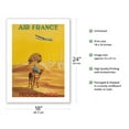 thumbnail image 2 of Proché Orient (Near East) - Sphynx Egypt - France - Vintage Airline Travel Poster by Vincent Guerra c.1948 - Bamboo Fine Art 290gsm Paper Print (Unframed) 18x24in, 2 of 4
