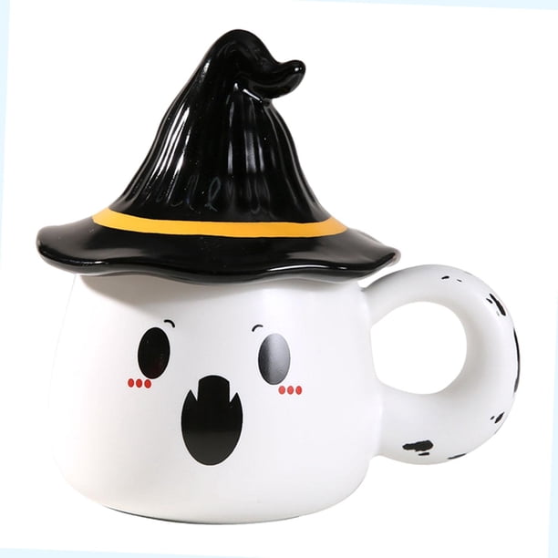 Taza de café, taza de Halloween, decoración de Halloween con asa, taza de bebida, taza de cerámica, taza de leche para regalo para familiares o amigos