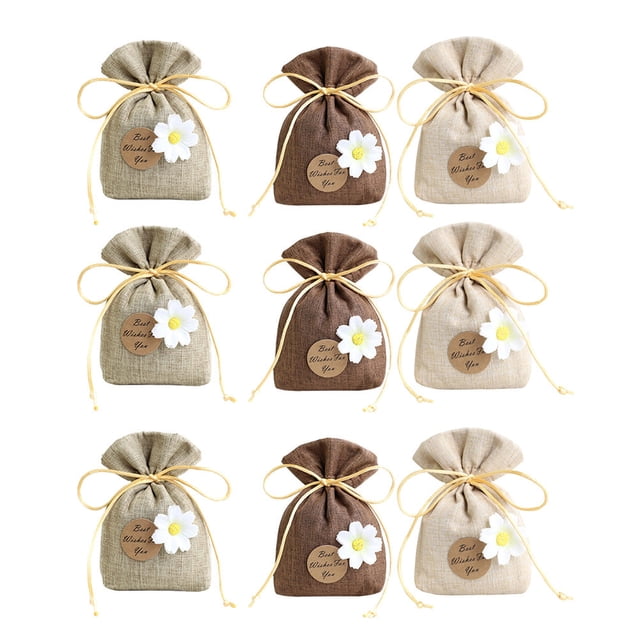 WASHWEPE 9Ud Bolsas Vacías Con Cordón Para Sachet Perfume Colgante Decorativo Para Hogar Auto Ropa