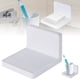 thumbnail image 2 of Estante Flotante Estante Para Colgar En La Pared Estante Flotante Sin Perforaciones Estantes De Plástico Blanco Con Soporte Para Colgar Adecuado Para Salón, Cocina Y Baño, 2 of 5
