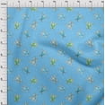 thumbnail image 4 of oneOone Georgette Viscose Turquoise Blue Fabric Ocean Turtles With Dot Sewing Craft Projects Fabric Prints By Yard 42 Inch Wide, 4 of 4