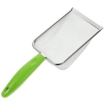 LOLIPPYY Portable Green Mesh Beach Shovel with Stainless Steel Handle 12.5in Sand Tool for Shell Collecting