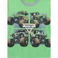 thumbnail image 4 of Monster Jam Boys Graphic Print Tee and Shorts Sleep Set, 2-Piece, Sizes 4-12, 4 of 5