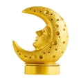 thumbnail image 3 of Quemador de incienso de resina con diseño de luna, adorno para cono y varilla para cualquier ocasión. Oro, 3 of 8