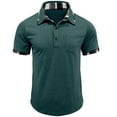 thumbnail image 4 of EWASWON Men's Casual Short Sleeve Pocket T-Shirts, Soft Cotton Crew Neck Tees for Everyday Comfort,Green,Size M, 4 of 8