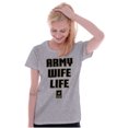 thumbnail image 4 of US Army Wife Life Military Logo Women's T Shirt Ladies Tee Brisco Brands S, 4 of 5
