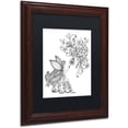 thumbnail image 2 of Trademark Fine Art "Fairies and Woodland Creatures 25" Canvas Art by KCDoodleArt Black Matte, Wood Frame, 2 of 4
