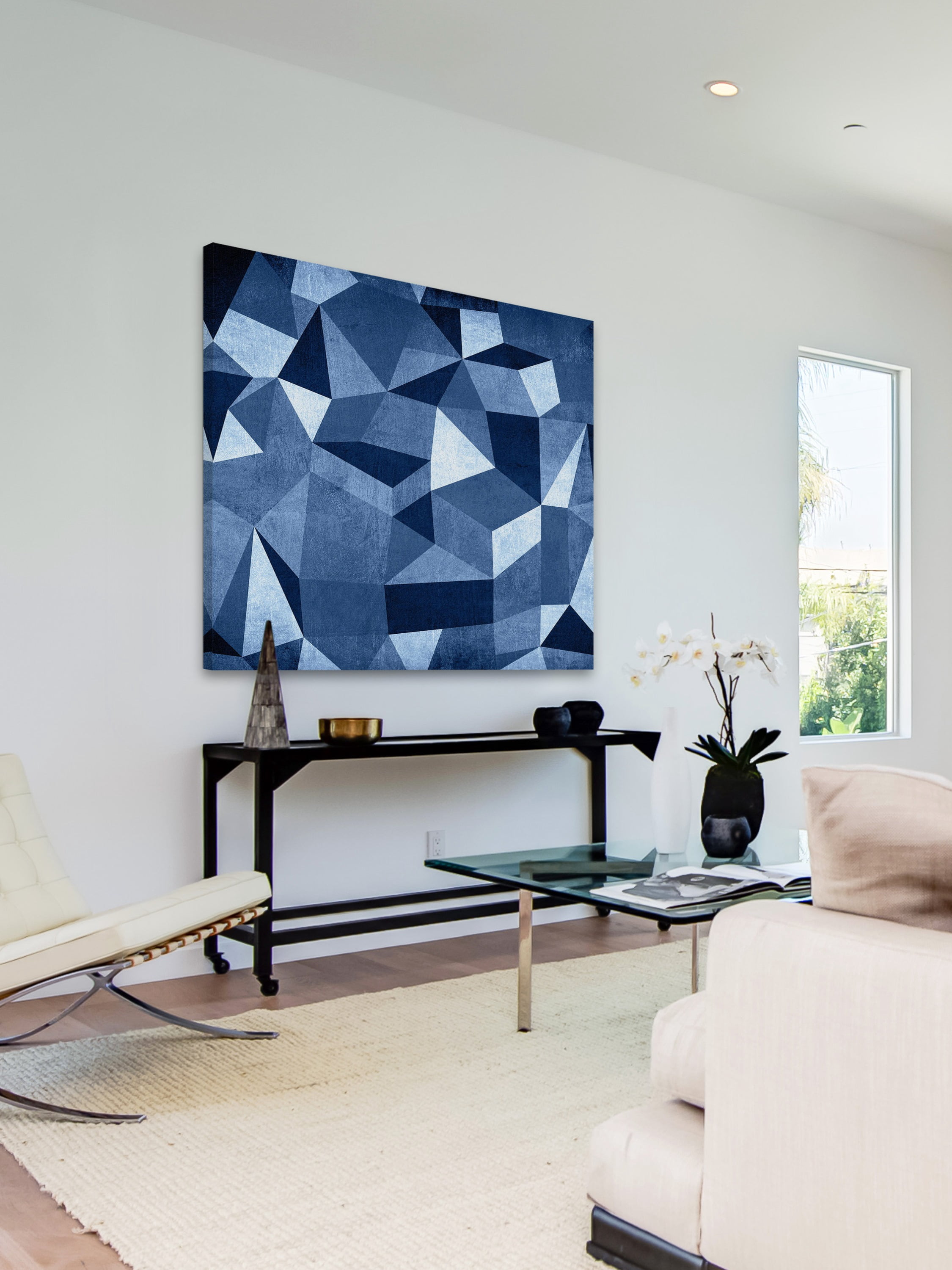 "Dimensional Blocks" Painting Print on Wrapped Canvas