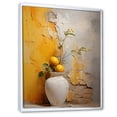 thumbnail image 2 of Designart "Simplistic Amber Ceramics II" Boho Pottery Floater Framed Wall Decor, 2 of 5