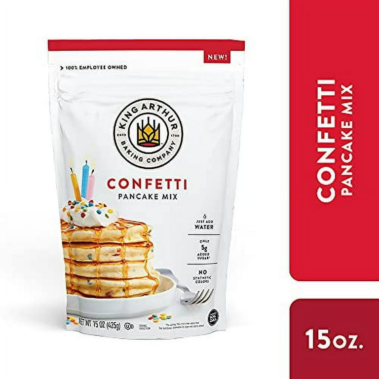 King Arthur Confetti Pancake Mix Just Add Water Sourced Non GMO