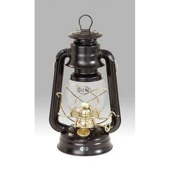 Dietz Original 76 Oil Lamp Burning Lantern Black with Gold Trim