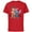 Red, variant on Disney 100 Anniversary Lilo & Stitch D100 Quote ‘Ohana - Short Sleeve Cotton T-Shirt for Adults - Customized-White