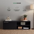 thumbnail image 2 of Mueble para TV 55” con Repisas y Almacenamiento, Centro de Entretenimiento Moderno de Madera Sala negro, 2 of 7