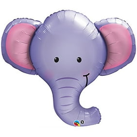 One Xl Baby Boy Purple Elephant Baby Shower Balloons Decorations