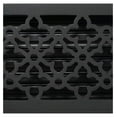 thumbnail image 4 of PaFagwy Contemporary Gothic Vent Cover, Solid Cast Aluminum Interior, Controls Air Flow, 6 x 10 inches (Overall Face: 7.25 x 11.5 inches), Matte Black, 4 of 7