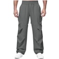 thumbnail image 2 of RYDCOT Hiking Pants for Men, Water Resistant Stretch Cargo Pants, Lightweight Quick Dry Outdoor Fishing Pants Dark Gray, 2 of 9