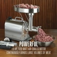 thumbnail image 3 of Weston Pro Series Electric Meat Grinder, Commercial Grade, 1120 Watts, 1.5 HP, 14lbs. Per Minute, Stainless Steel, 3 of 9