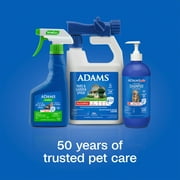 ADAMS Plus Flea & Tick Shampoo with Precor for Dogs & Puppies, Flea Shampoo to Treat Flea Infestations, Kills Ticks, Fleas, Flea Eggs & Lice, Cleans and Conditions Coat, 24 fl oz
