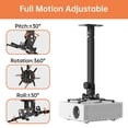 thumbnail image 3 of Soporte de techo para proyector JOY worker, ajuste de altura universal, 3 of 9