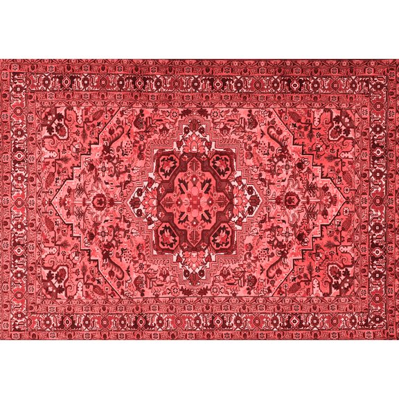 Ahgly Company Indoor Rectangle Persian Red Traditional Area Rugs, 5' x 7'