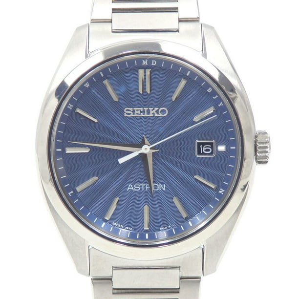 Authenticated Used Seiko Watch Astron Men's Solar Titanium SBXY031 Light  Rechargeable Radio Clock 