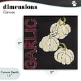thumbnail image 4 of Stupell Industries Rustic Lodge Garlic Garden Vegetable Canvas Art, 17 x 17, by Nancy Overton, 4 of 8
