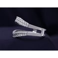 thumbnail image 3 of AFFY 1CT Round Cubic Zirconia Double Row Pave Set Curved Enhancer Guard Ring 14K White Gold over Silver-7.5, 3 of 7