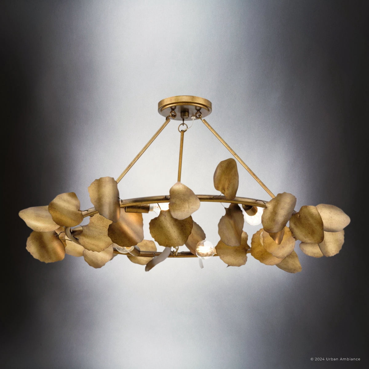 Luxury Eclectic Ceiling Light, Gold Ombre, UHP4999