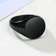 thumbnail image 3 of 14mm Silver Gold Black Polished AAA Band Womens Stainless Steel Smooth Ring 6-10, 3 of 8