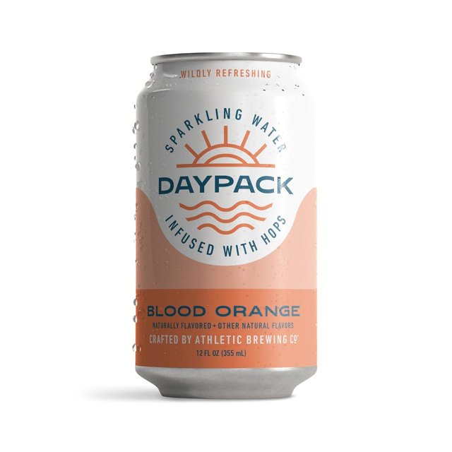YBQF DayPack Sparkling Hop Water - 12-Pack of Blood Orange Flavored Seltzer - Zero-Calorie, Zero-Carbs - Natural Ingredients For A Great Tasting Drink - 12 Fl Oz Cans