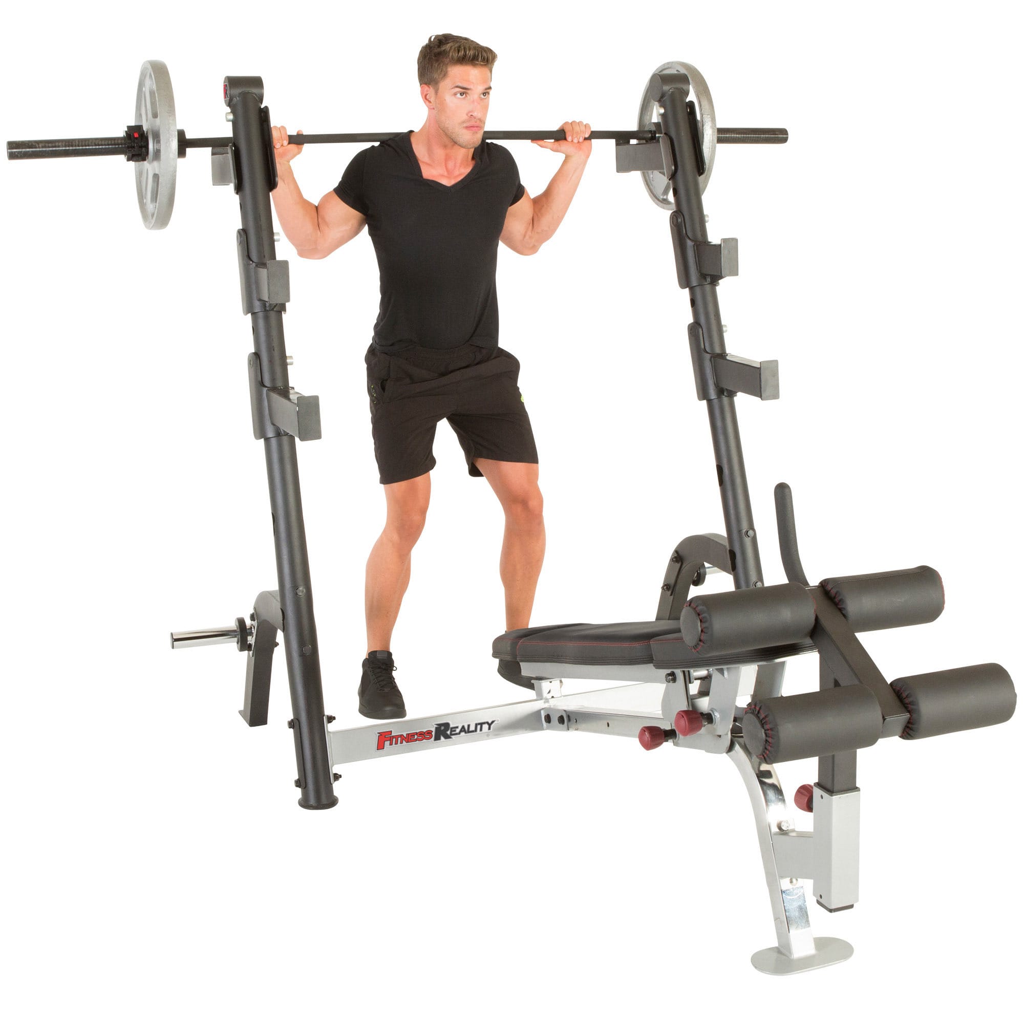 FITNESS REALITY X-Class Olympic Weight Bench with Detachable Leg Hold-Down