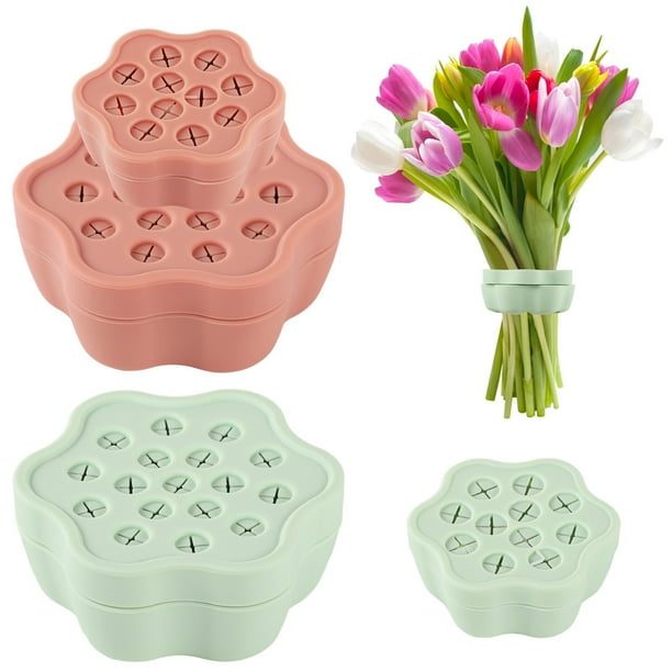 soportes para tallos de Ikebana en espiral, arreglos florales giratorios giratorios, rejilla floral para florero, soportes para arreglos florales Ikebana de silicona, soportes para tallos de ranas de
