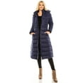 thumbnail image 3 of Haute Edition Women's Maxi Length Quilted Puffer with Faux Fur Lined Hood, 3 of 4