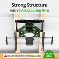 thumbnail image 7 of USX MOUNT Outdoor Full Motion TV Wall Bracket for 42-86" TVs up to 132 lbs, Fits 12"/16"/24" Studs, Tool-Free Tilt, Swivel, Extension, Max VESA 600 x 400mm, 7 of 7