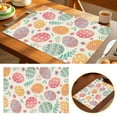 thumbnail image 1 of asddcavvf Easter Linen Placemat Rabbit Easter Egg Restaurant Living Room Home Decoration Dining Table Insulation Small Dining Set round Table round Modern Kitchen Table Set, 1 of 7