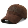 thumbnail image 2 of XIAOCHA Womens Corduroy Embroidered Baseball Cap Adjustable Hat Bands Outdoor Baseball Hats,Brown, 2 of 6