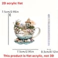 thumbnail image 3 of PUREKKI Dreamy 2D Flat Acrylic Keychain Car Rearview Mirror Accessories Backpack Pendant, 3 of 3