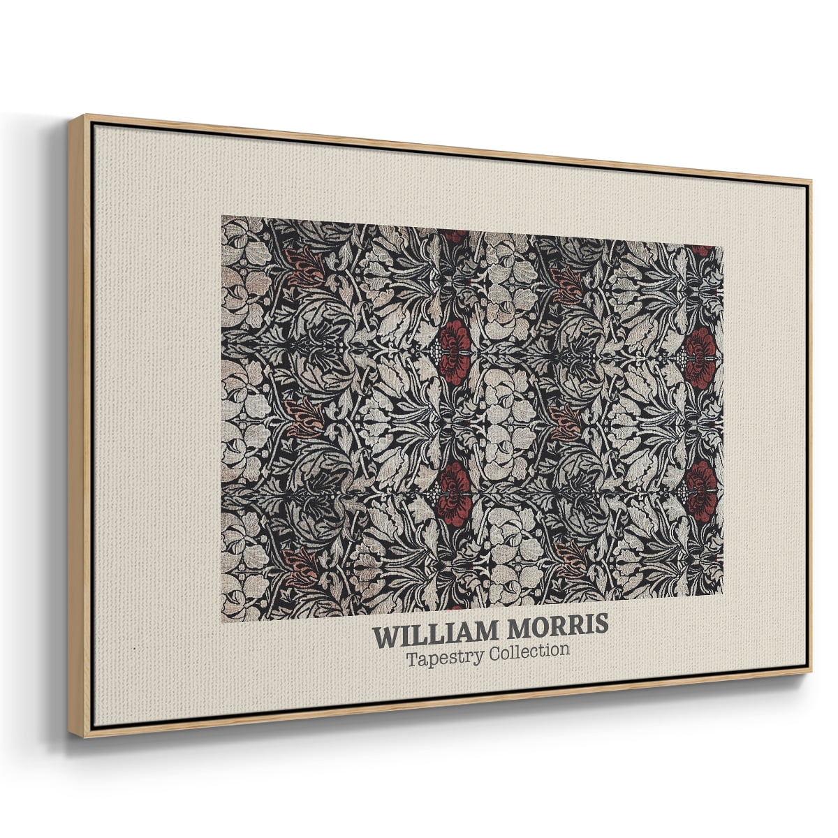 Vintage Abstract Print-XXXVIII Framed in Natural Wood Wood Gallery Wrapped Canvas 25 in. x 37 in.