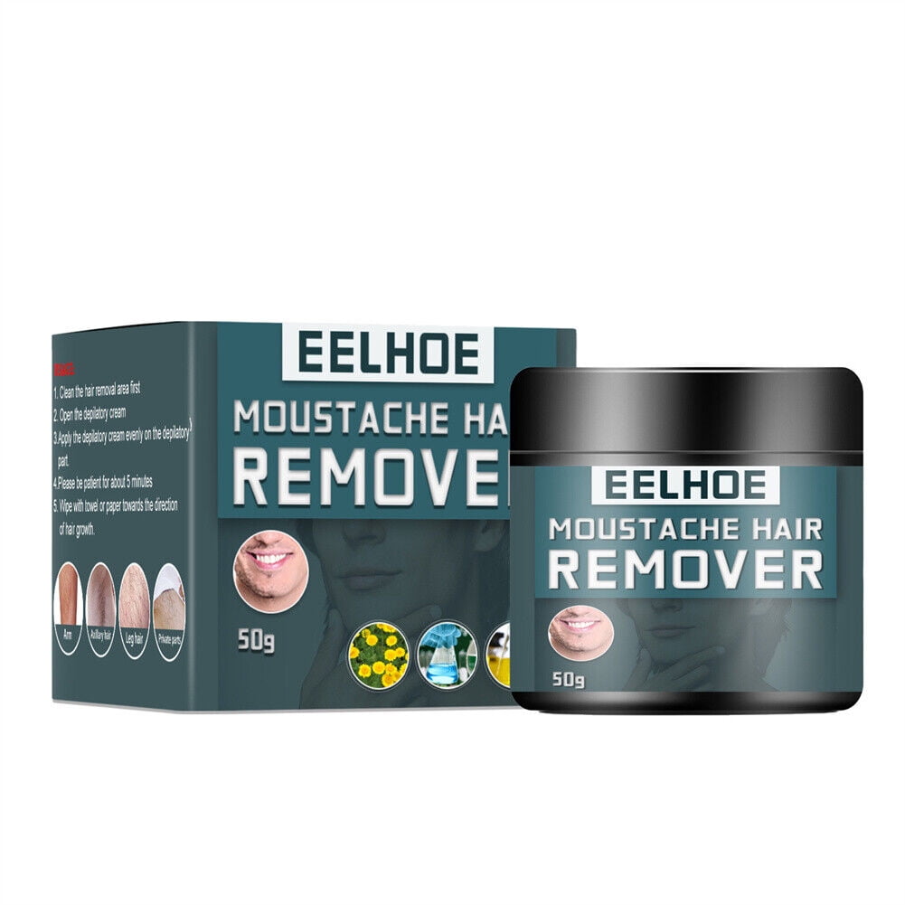 Men Permanent Hair Removal Cream Depilatory Paste Beard Moustache