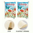 thumbnail image 3 of Heduofu Poppy Daisy Field Butterfly Garden Flag Double Sided Hello Spring Flowers Bee House Yard Flags Welcome Spring Summer Outdoor Indoor Banner for Home Decorations 12x18in, 3 of 8