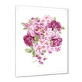 thumbnail image 2 of Designart 'Bouquet Of Pink Retro Flowers' Traditional Framed Art Print, 2 of 4