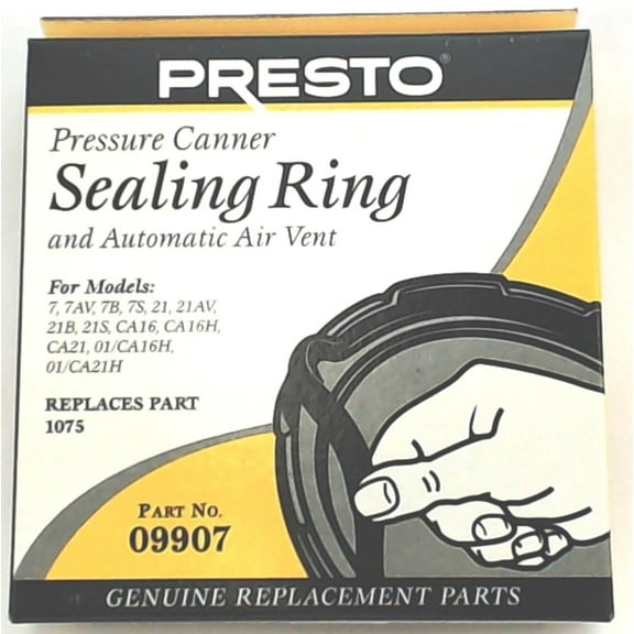 09907, Pressure Cooker Sealing Ring Gasket Fits Presto 7AV Models