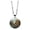 Silver, variant on Metal Punk Owl Time Gemstone Necklace Couple Necklace Owl Necklace (Black,One Size)