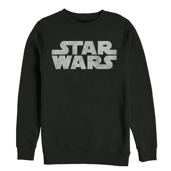 Men's Star Wars Simple Logo Sweatshirt Black Large