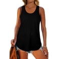 thumbnail image 4 of Womens Racerback Tank Tops Loose Fit Causal Summer U Neck, 4 of 5