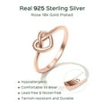 thumbnail image 4 of ChicSilver 925 Sterling Silver Ring Love Knot Promise Friendship High Polish Comfort Fit Band Ring Size 4-12, 4 of 8